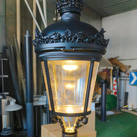 Lampes solaires LED de jardin en aluminium, étanches IP65, décoratives, à base vintage, personnalisables