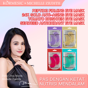 KORMESIC Masque Contour des Yeux Certifié Bpom 7.5g – Patchs Raffermissants aux Peptides, Or 24K, Algues Antioxydantes et Tomate Éclaircissante – Tous Types de Peau - Product Image 2