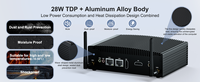Mini PC Dual Com Sin Ventilador, 4 USB3.0, I3-10110U, Amplio Rango de Temperatura, Bajo Consumo, Computadora Industrial Nueva