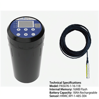 Medidor de Nivel de Agua 4G PAS676-1-16-118, Sensor de Nivel de Presión Sumergible IP68, Monitoreo Remoto Integrado RTU, Ultra Bajo Consumo de Energía