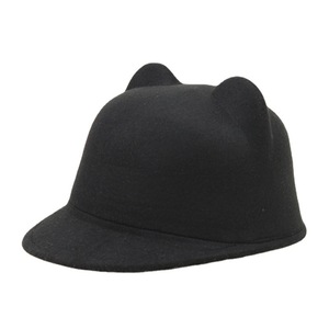 Chapeau en laine Imitation <span class=keywords><strong>corne</strong></span> de <span class=keywords><strong>diable</strong></span>, chapeau en cachemire, mignon oreille de chat, chapeaux équestres Fedora, Cowboy, nouvelle collection HT-2043 - Product Image 5
