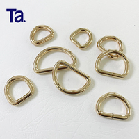 Aksesoris Tas TANAI Stock Supply D Ring Tebal 4.8mm, Gesper D Ring Besi Berkualitas Tinggi untuk Tas Tangan, Kalung Anjing, Klip D-ring