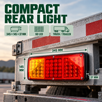 Feu arrière de camion HSSH 80 LED 12V 24V, feu combiné arrière pour camion lourd et remorque Mercedes Benz