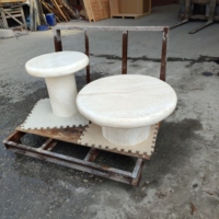 GOLDTOP OEM/ODM Marmol Bel hôte Rassemblements intimes Table basse ovale en marbre avec famille et amis