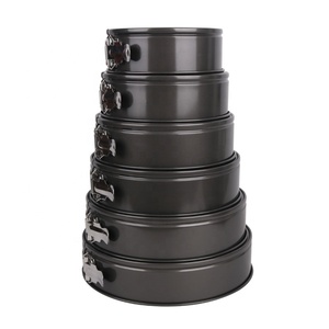 Panci cetakan memanggang kue, 5 "6" 7 "8" 9 "10" 12 "dasar dapat dilepas bahan baja karbon bentuk pegas kustom - Product Image 2