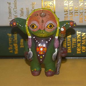 Prachtige Biologische Elf Standbeeld Hars Ambachten Mab22 Desktop Ornamenten Voor Huisdecoratie