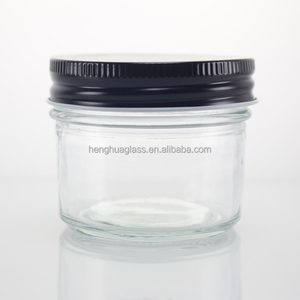 Mini Barattolo in Vetro da 120ml 4oz Forma Rotonda Bocca Larga per Conservazione Alimenti Marmellata Miele Salsa di Peperoncino con Coperchi in Metallo - Product Image 4