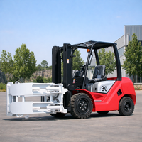 Chariot élévateur diesel 4x4 à livraison rapide, 2 tonnes, 3 tonnes, chariot élévateur diesel de construction avec contrepoids, chariot élévateur hydraulique avec déplacement latéral