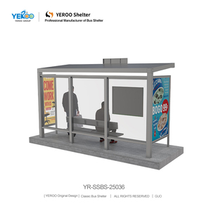 Parada de Autobús Moderna de Acero con Estructura Estable para Paradas de Autobús Urbanas y Diseño de Refugio Exterior - Product Image 3