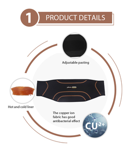 Ceinture Antimicrobienne pour la Récupération de la Sciatique et des Blessures au Travail – Soutien Dorsal Chaud et Froid Infusé au Cuivre - Product Image 2