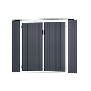 Cobertizo de almacenamiento para jardín, caja de almacenamiento de Metal de fácil montaje, cobertizo para muebles de Patio, armario de almacenamiento al aire libre, 2 unidades - Product Image 3