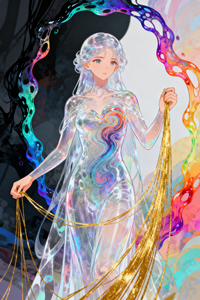 Weiliang thẻ của xã hội đầy đủ loạt 'giấc mơ giữa đêm' A5 giấy màu acrylic 40 gói/hộp; Anime người đẹp bảng nhựa - Product Image 6