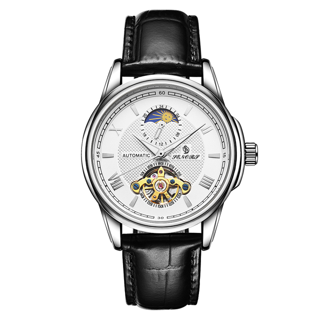 Limited Edition Leisure Wristwatch Double Leather Strap Waterproof Luminous Hands Men Watch