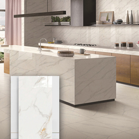 Usine chinoise 750MM * 1500MM haute qualité meilleur prix grande taille blanc brillant émaillé poli céramique porcelaine marbre carreaux de sol