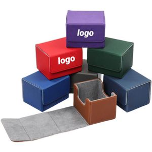 Premium Customized Logo PU Insert Card <b>Box</b> for Organizing Trading Card Games Leather <b>Box</b> - Product Image 1