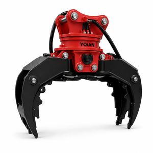 Customized Hydraulic Rotating Grapple for 1-30 Ton Excavators Steel Construction Log & Wood <b>Clamp</b> From - Product Image 3