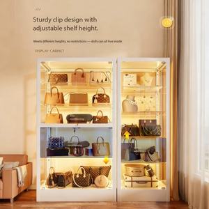 Vitrine de rangement avec porte en verre - Vitrine anti-poussière pour boutique et usage domestique - Product Image 3