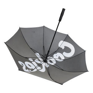 Parapluie de golf imprimé personnalisé avec logo blanc pour hommes à impression coupe-vent automatique en Chine - Product Image 3