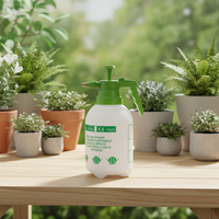 Farmjet Semprotan Plastik Portabel 2000ML, Botol Plastik Genggam Tekanan Rumah Tangga untuk Penyiraman Pembersihan