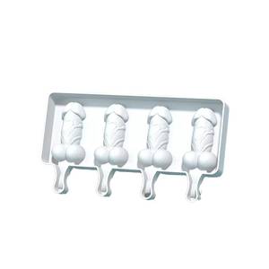 Moule à glace en silicone SILIKOLOVE, grand format, 4 cavités, pour desserts, barres glacées, pénis, forme de pénis, DIY. - Product Image 2