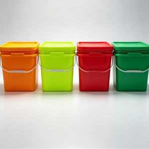 Heavy Duty PP PE Square Plastic Bucket Custom Logo Color Multi Purpose Storage Pail For Chemical <b>Paint</b> Fertilizer Oil - Product Image 1