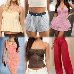 Meilleures ventes : Vêtements d'été pour femmes (hauts, pantalons, robes, t-shirts) de styles variés, de haute qualité, en stock aléatoire, vente en gros pour fournisseurs - Product Image 2