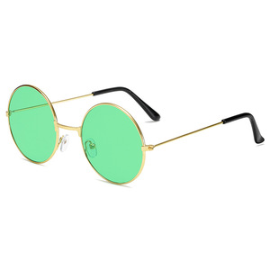 <span class=keywords><strong>Gafas</strong></span> de sol redondas de estilo Hippie para mujer, anteojos de sol femeninos de color rosa, morado y azul, estilo Hipster - Product Image 4