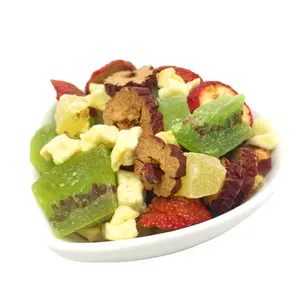 A variety of mixed dried fruits for pets, a snack for rabbits and dogs