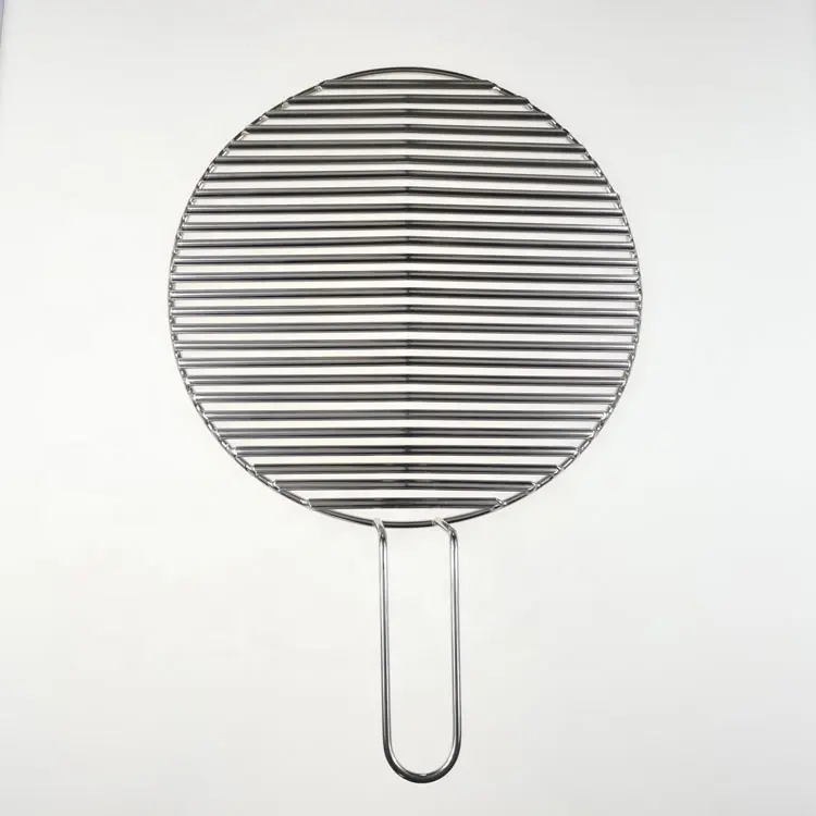 304 Stainless Steel Basket BBQ Wire Mesh Grill Net For Roasting Meat