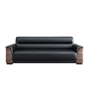 <b>Office</b> Sofa <b>Set</b> Solid Wood Leather Modern Reception Meeting Area Furniture Durable Design - Product Image 5