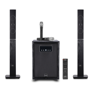 2.1ch Home <b>System</b> With Dual <b>Wireless</b> <b>Microphones</b> and BT Stereo Sound Theatre <b>System</b> Subwoofer Supported Sound <b>System</b> - Product Image 1