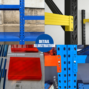 Système d'étagères industrielles robustes en acier, sans boulons, pour entrepôt et <span class=keywords><strong>garage</strong></span>, réglables avec une structure solide - Product Image 3