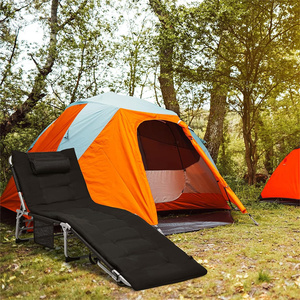 <span class=keywords><strong>Lit</strong></span> de camp pliable compact et portable pour l'extérieur, facile à installer, idéal pour le camping, le bureau, la randonnée, la moto, la plage - Product Image 2
