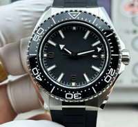 Montre de plongée automatique de haute qualité pour hommes, bracelet en acier inoxydable, cadran lumineux, étanche, montre-bracelet pour hommes d'affaires