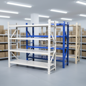 Industrielles Supermarkt-Zwischenbodenregal Stapelbares Palettenregal Metall-Lagerregal mit Pulverbeschichtung - Product Image 1