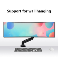 Monitor Súper Ancho 5K de 49 Pulgadas, 5120*1440, 3800R, 75hz, Monitor LED Curvo sin Marco para Juegos de 49 Pulgadas