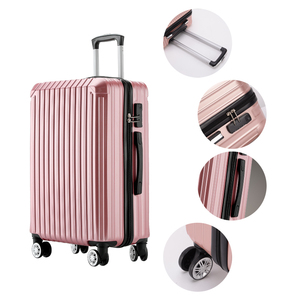 <strong>Original</strong> Factory 20&quot; Front Pocket <strong>Travelling</strong> Trolley Set Suitcase Backpack Abs Pc <strong>Luggage</strong> With Zipper - Product Image 1