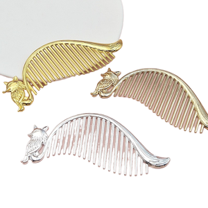 <span class=keywords><strong>Peigne</strong></span> à cheveux <span class=keywords><strong>de</strong></span> renard en alliage <span class=keywords><strong>de</strong></span> Lutin électrophorétique préservant la couleur, couvre-chef Hanfu Diy, couronne polyvalente <span class=keywords><strong>de</strong></span> style ancien et, Ele - Product Image 1