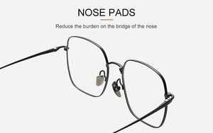 Lunettes à monture semi-titane ultralégères, anti-<span class=keywords><strong>allergie</strong></span>, design classique, verres anti-lumière bleue - Product Image 6