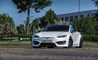 Pare-chocs de voiture de style PD Runde pour Tesla Model S, kit carrosserie PD, pare-chocs avant, pare-chocs arrière, spoiler