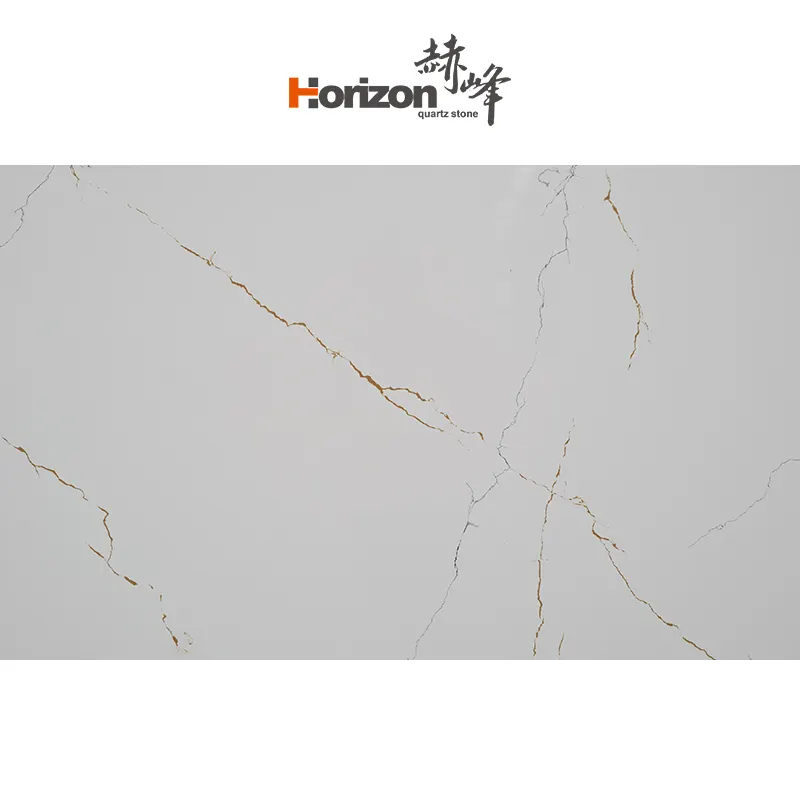 Horizon New Hot Sale Quartz Stones Slabs White Quartz Slab Thickness 18mm 20mm Calacatta Quartz Stone Price