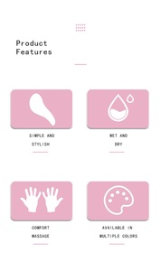 Peigne de massage en silicone rose, grande taille, doux pour la peau, style mignon pour adultes, utilisation à domicile - Product Image 5