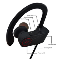 Écouteurs sportifs mobiles U8 de haute qualité, casque à bande de cou, sans fil, étanche, Bluetooth, pour smartphone
