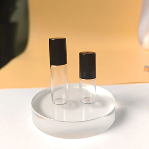 Mini Botella de Perfume de Lujo Transparente de 1ml 2ml, Tubo de Vidrio para Aceite Esencial, Botella de Vidrio Portátil de 3ml con Rodillo, Logotipo Personalizado - Product Image 2