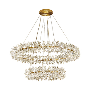 Lampadario LED Moderno Dimmerabile con <span class=keywords><strong>Sospensione</strong></span> <span class=keywords><strong>in</strong></span> Cristallo, Lampada <span class=keywords><strong>a</strong></span> <span class=keywords><strong>Sospensione</strong></span> <span class=keywords><strong>in</strong></span> <span class=keywords><strong>Vetro</strong></span> per Arredamento Casa e Villa, Disponibile <span class=keywords><strong>in</strong></span> Grandi e Medie Dimensioni, Fornitura ODM - Product Image 6