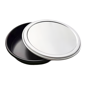 Bandeja para hornear pizza de plato hondo de aluminio con tapa/sartén redonda Pizza con tapa - Product Image 4