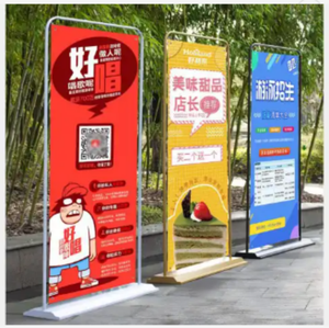 Giá thấp nhôm ngoài trời biểu ngữ di động lên cửa cuộn hình dạng biểu ngữ đứng - Product Image 5