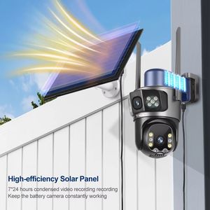 2MP في الهواء الطلق عدسة مزدوجة واي فاي كاميرا 4G للماء تتبع السيارات كشف الحركة ينذر بالخطر كاميرا AI الشمسية - Product Image 6