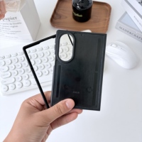 Étui de téléphone hybride 2-en-1 TPU PC pour Z Fold 8 avec plaque en aluminium personnalisable, antichoc, antidérapant, durable et ajustement fin