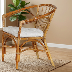 Mahligay <b>Armchair</b> Rattan Comfortable <b>Armchair</b> Elegant Handcrafted Furniture <b>for</b> living room furniture - Product Image 3